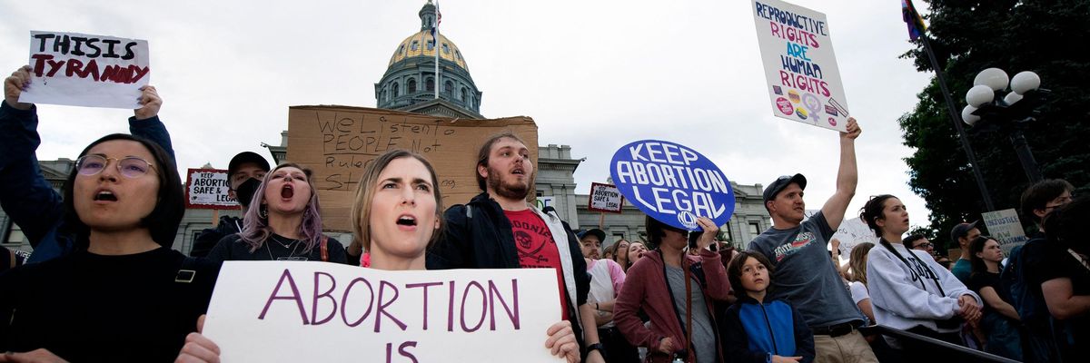 Abortion rights advocates protest in Colorado