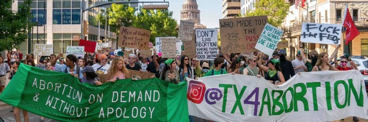 Abortion rights protest in Austin