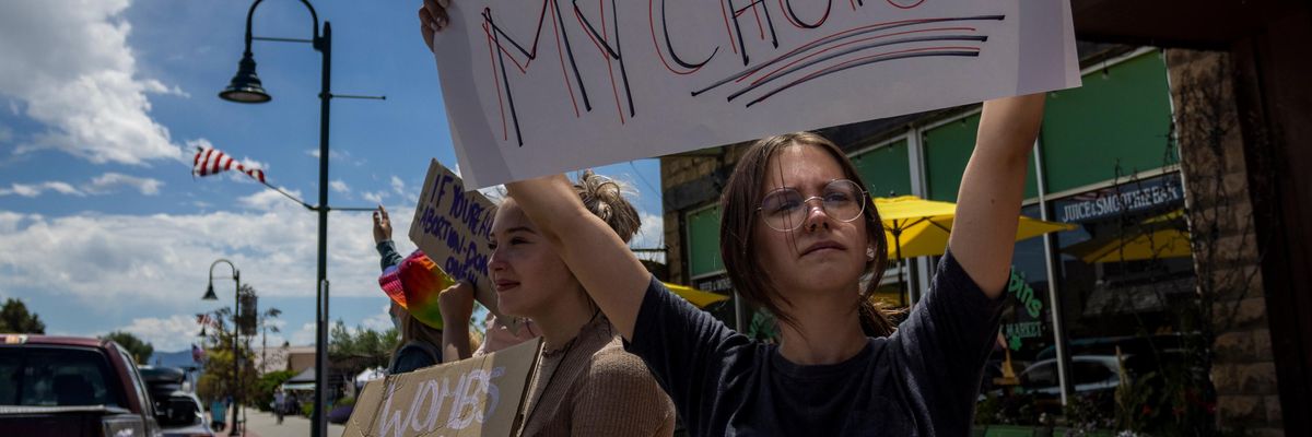 Abortion rights protest in Idaho