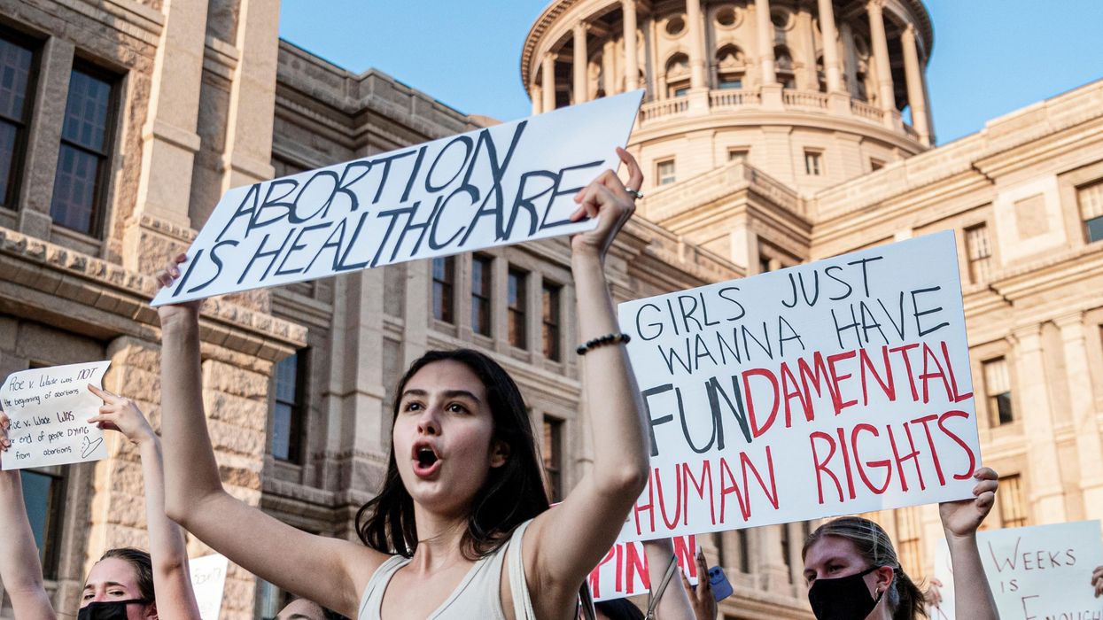 Abortion rights protesters in Texas