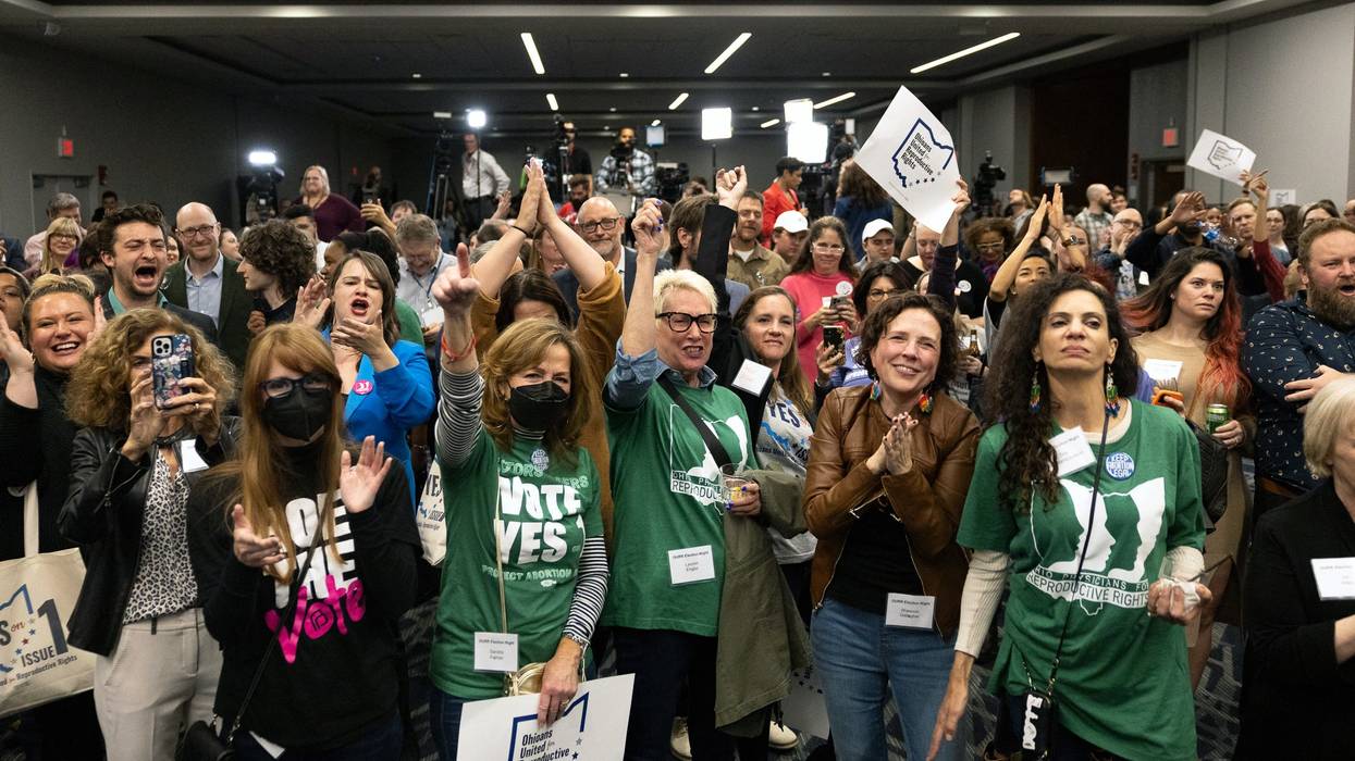 Abortion rights supporters in Ohio