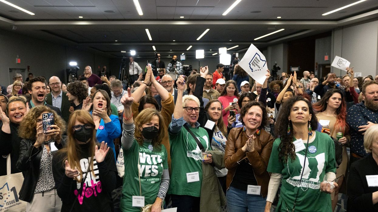 Abortion rights supporters in Ohio