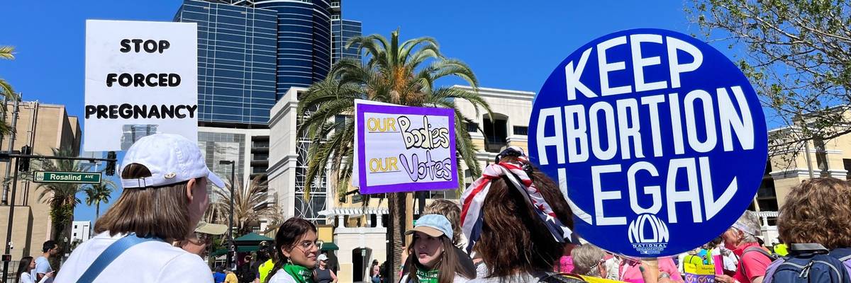 Abortion rights supporters