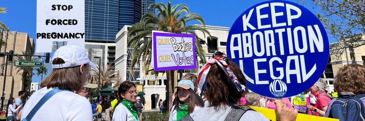 Abortion rights supporters