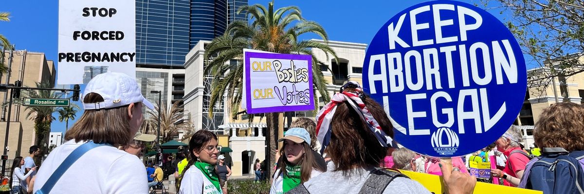 Abortion rights supporters