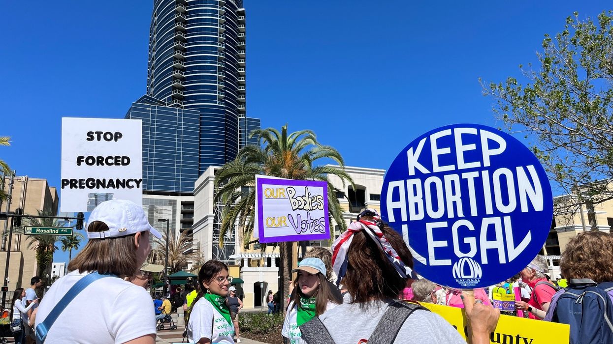 Abortion rights supporters