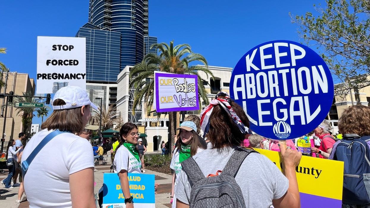 Abortion rights supporters