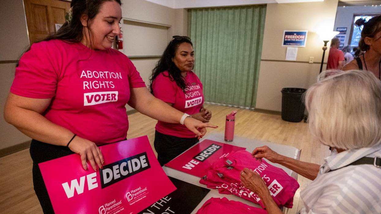 "Abortion Rights Voter" on t-shirts in Montana