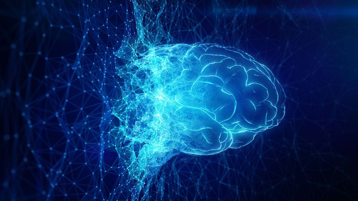 Abstract AI brain