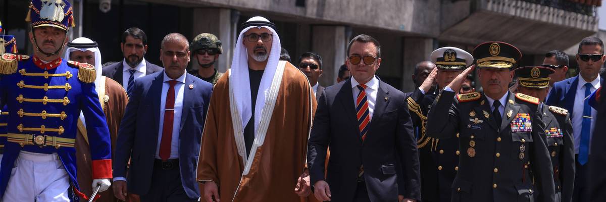 Abu Dhabi's Crown Prince Sheikh Khaled Bin Mohammed Bin Zayed Al Nahyan In Delhi Visits Quito