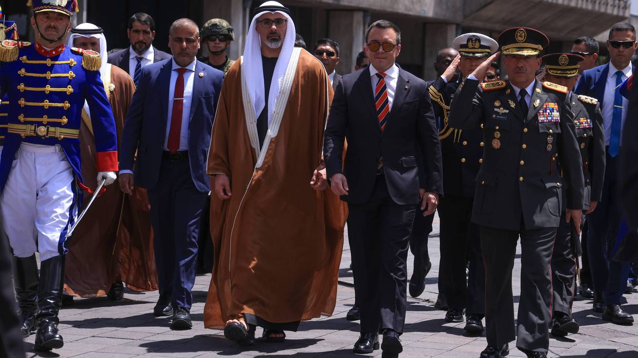 Abu Dhabi's Crown Prince Sheikh Khaled Bin Mohammed Bin Zayed Al Nahyan In Delhi Visits Quito
