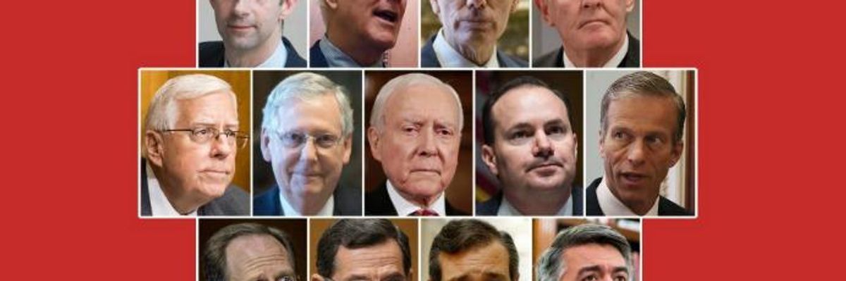 Industry Was Doubly Generous With These 13 GOP Senators Now Drafting Trumpcare