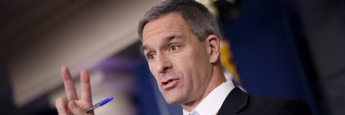 In Blow to Administration's "Xenophobic Agenda," Federal Judge Says Cuccinelli Unlawfully Installed as Immigration Agency Head
