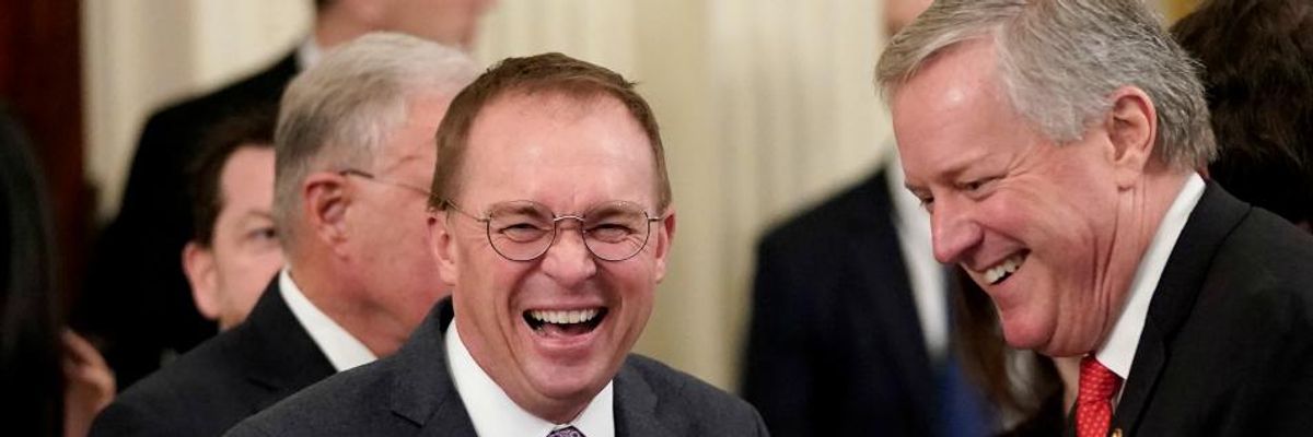 Mulvaney Says GOP Won't Act on Climate Crisis Because the Party Doesn't Want Taxes to Go Up