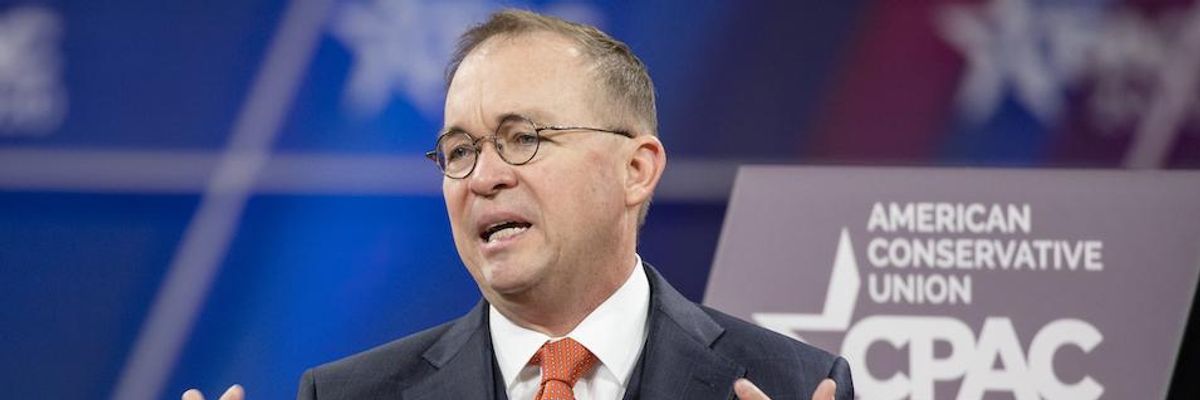 Mick Mulvaney Suggests Media Attention on Coronavirus Merely a Ploy to Tank Trump