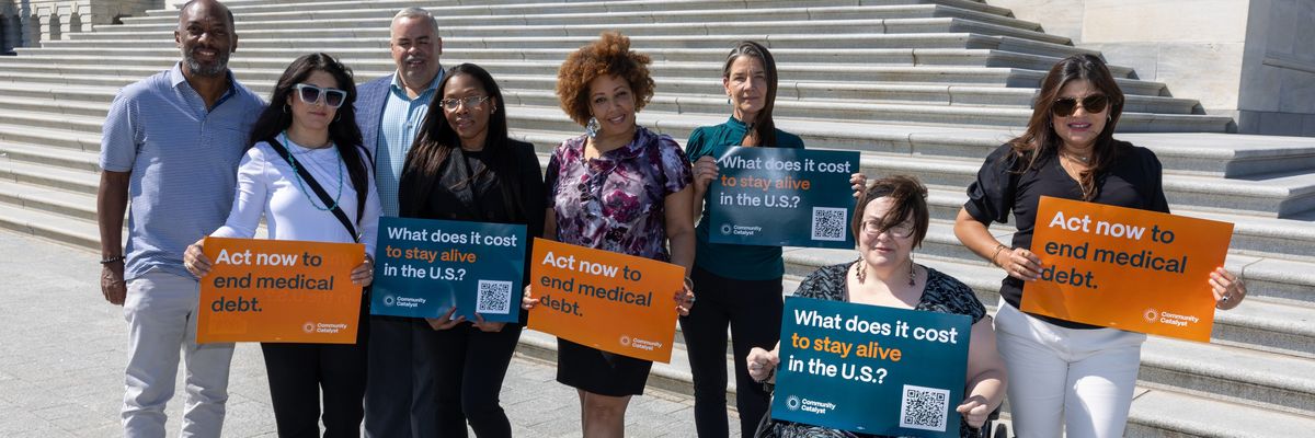 activists call for an end to medical debt