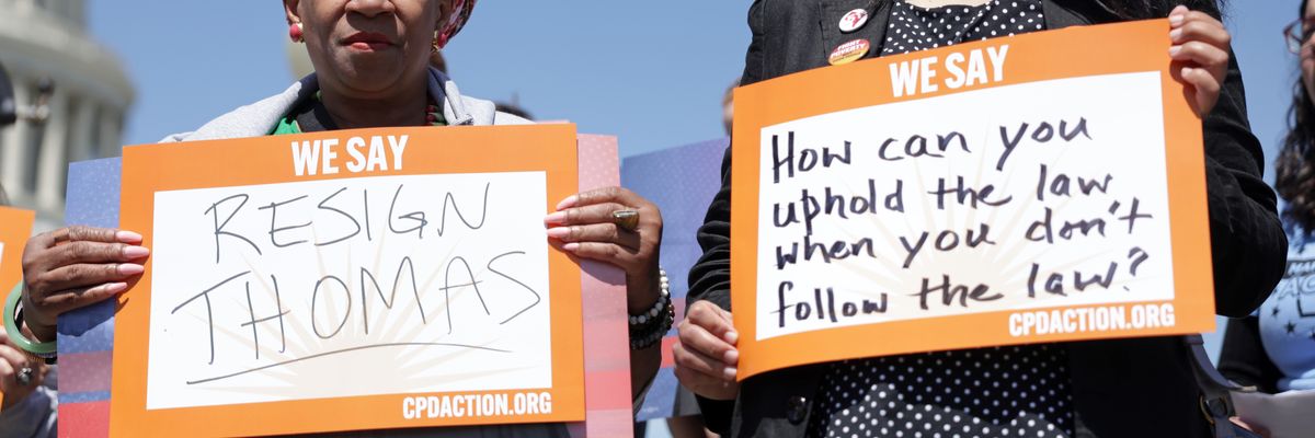 Activists demand Clarence Thomas resignation