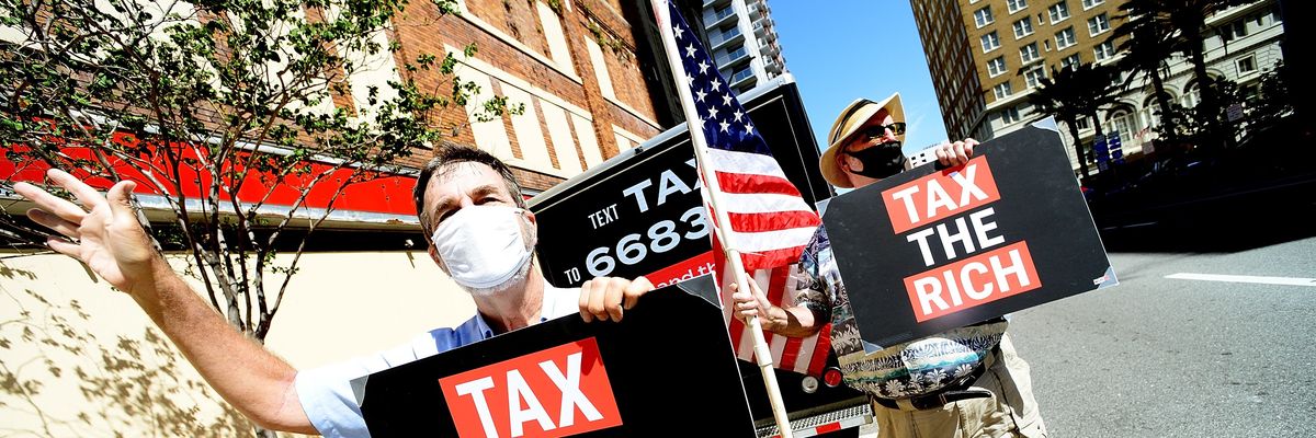Activists demand higher taxes on the rich