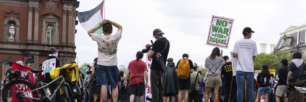 Activists Demonstrate Against Israeli Prime Minister Netanyahu's Visit To White House
