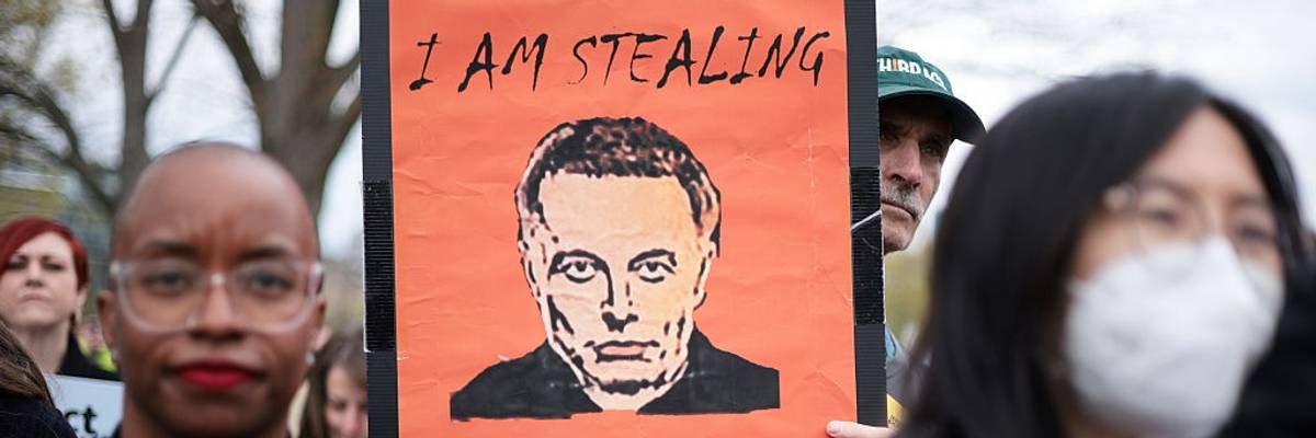 Activists Demonstrate Against Tax Breaks For The Rich And Corporations