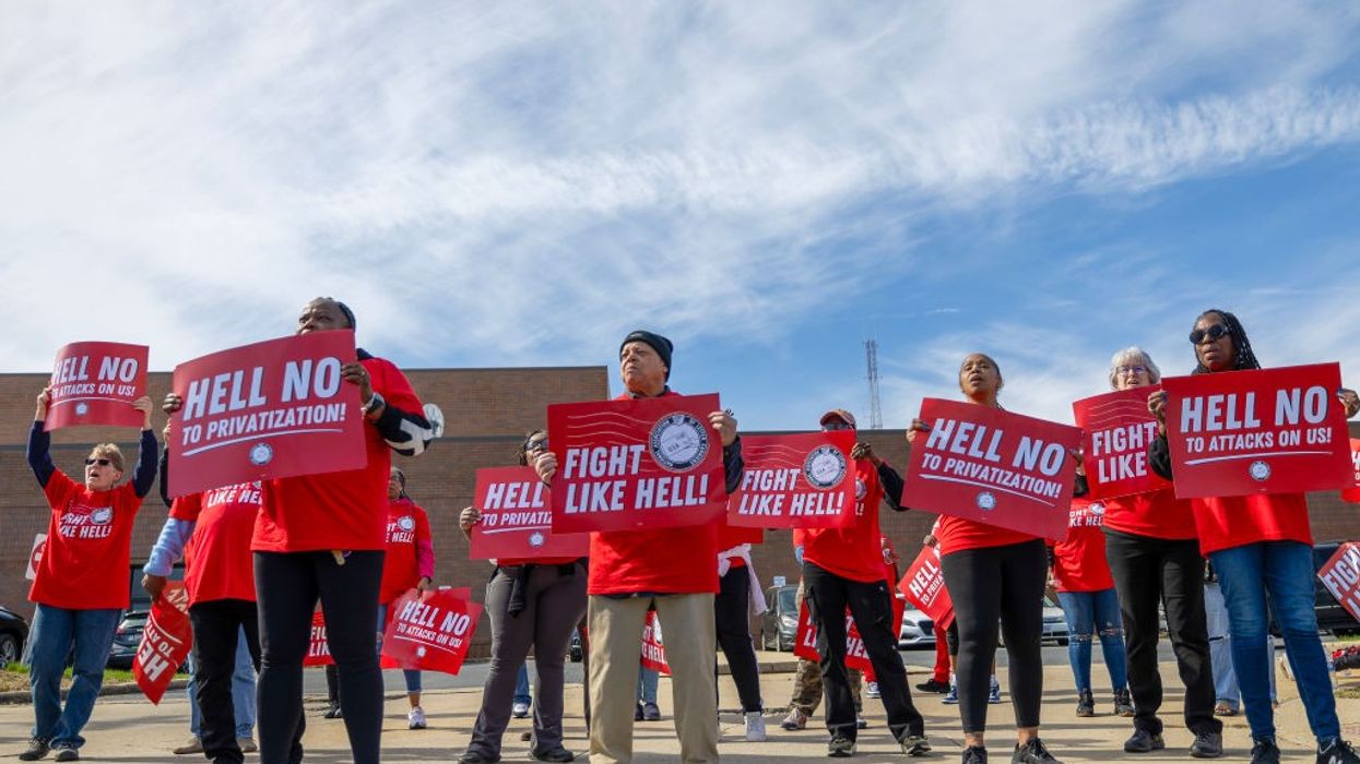 Activists Demonstrate Against Trump Administration's Threats To Privatize The U.S. Postal Service