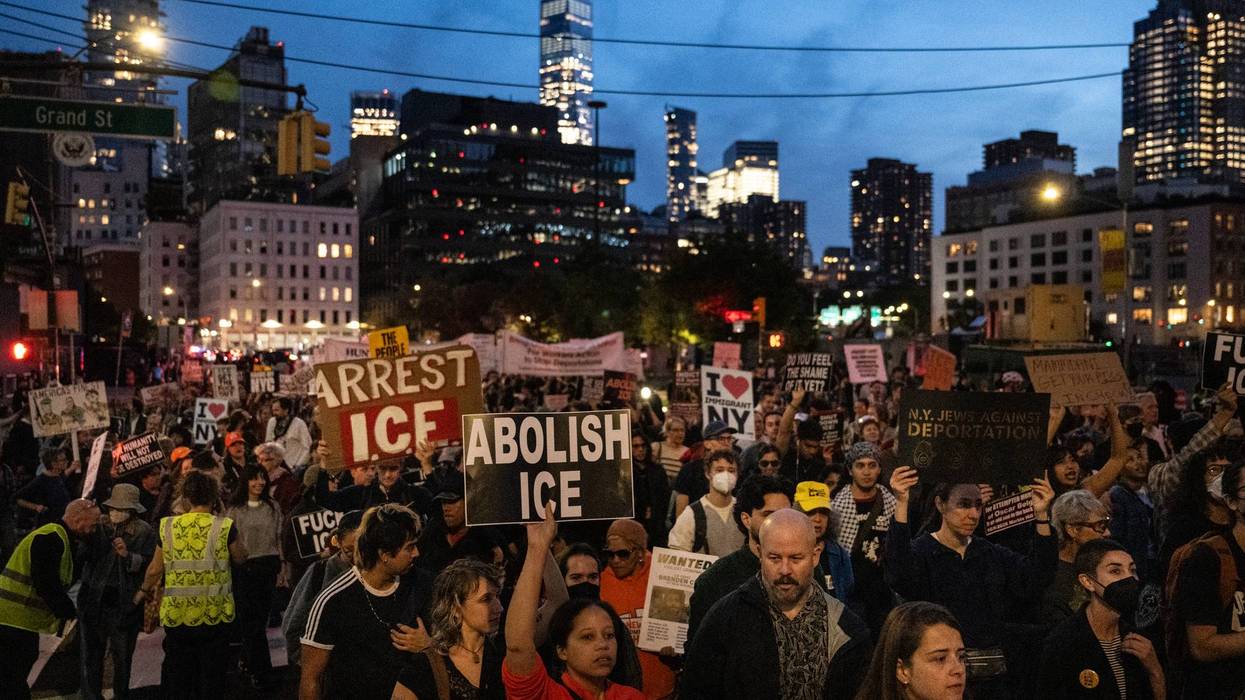 Activists Demonstrate In NYC After Thursday's ICE Agent Involved Shooting In The Bronx