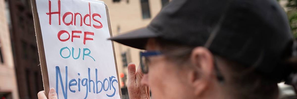 Activists Demonstrate Outside ICE Field Office In Chicago