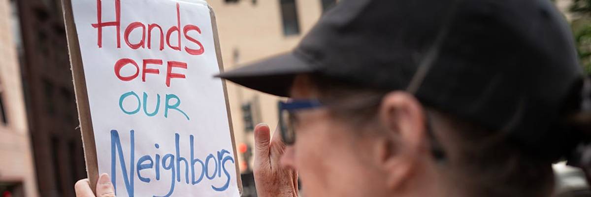 Activists Demonstrate Outside ICE Field Office In Chicago