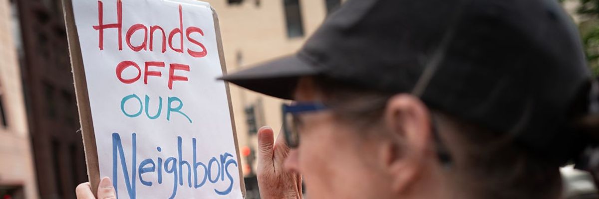 Activists Demonstrate Outside ICE Field Office In Chicago