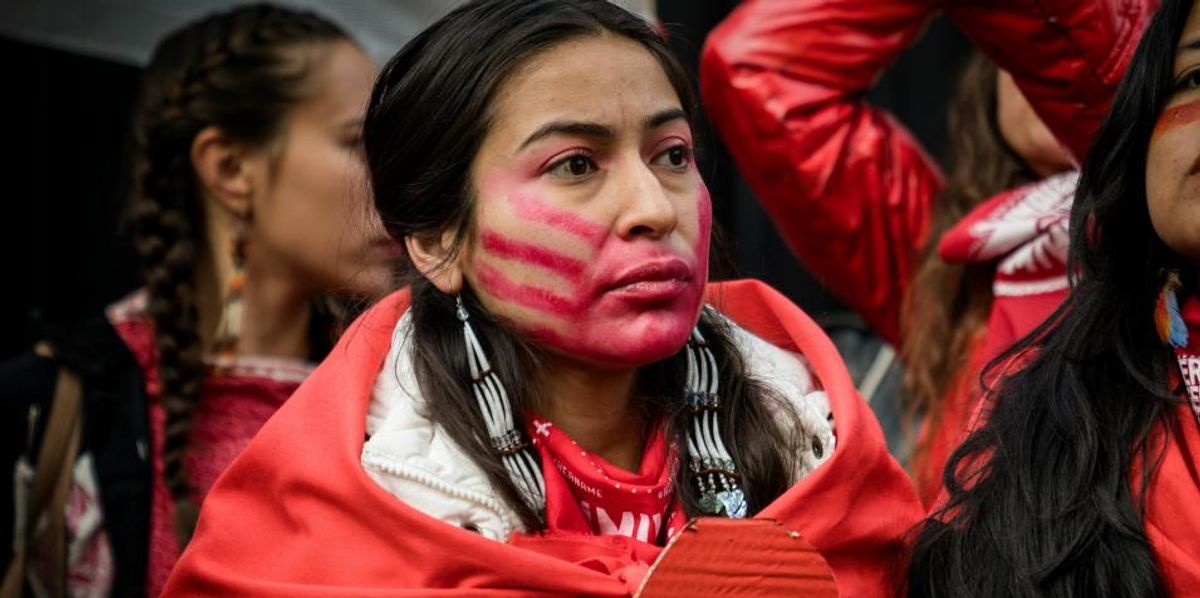 Native Women Protesting 'A Matter of Life and Death': COP 25 Protest Outside US Embassy Demands ...