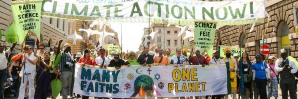 Rome March Celebrate Pope's Call for Urgent Climate Action