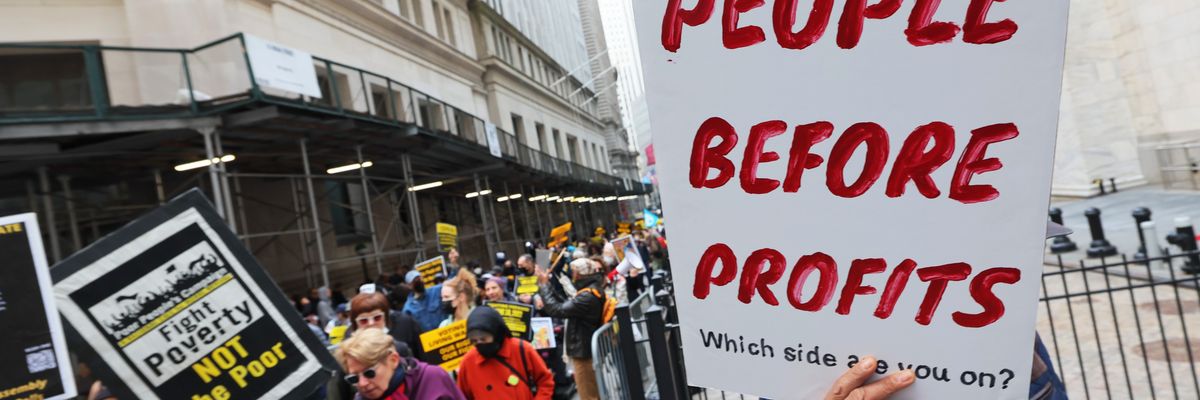 Activists' Groups, The Poor People's Campaign And Low-Wage Workers' Assembly March On Wall Street