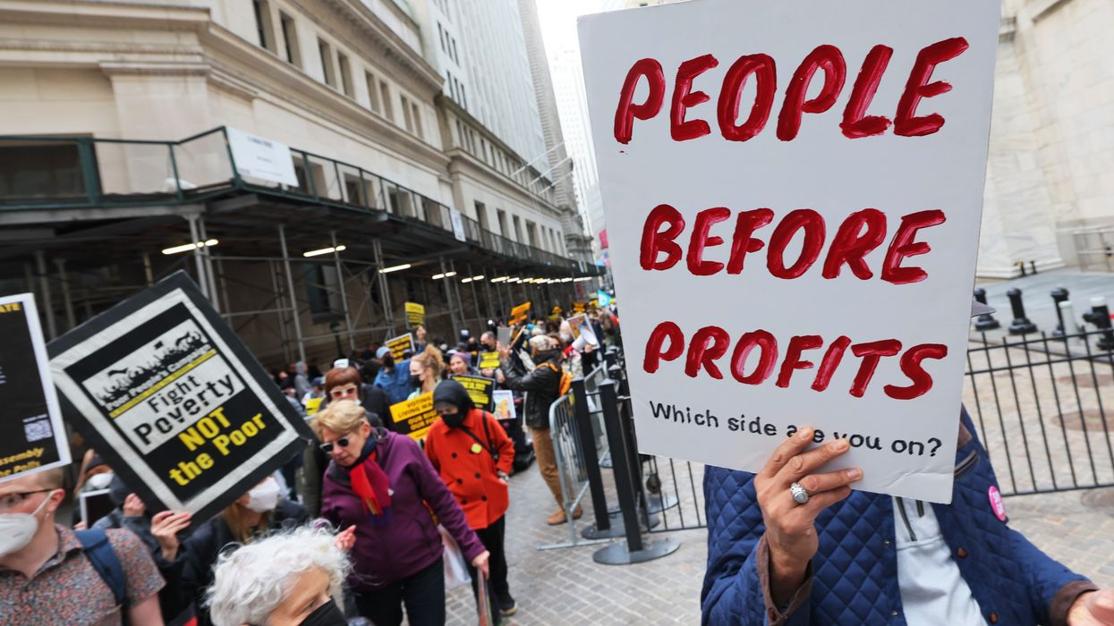 Activists' Groups, The Poor People's Campaign And Low-Wage Workers' Assembly March On Wall Street