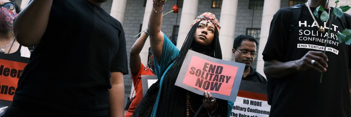 Activists In New York City march to end solitary confinement
