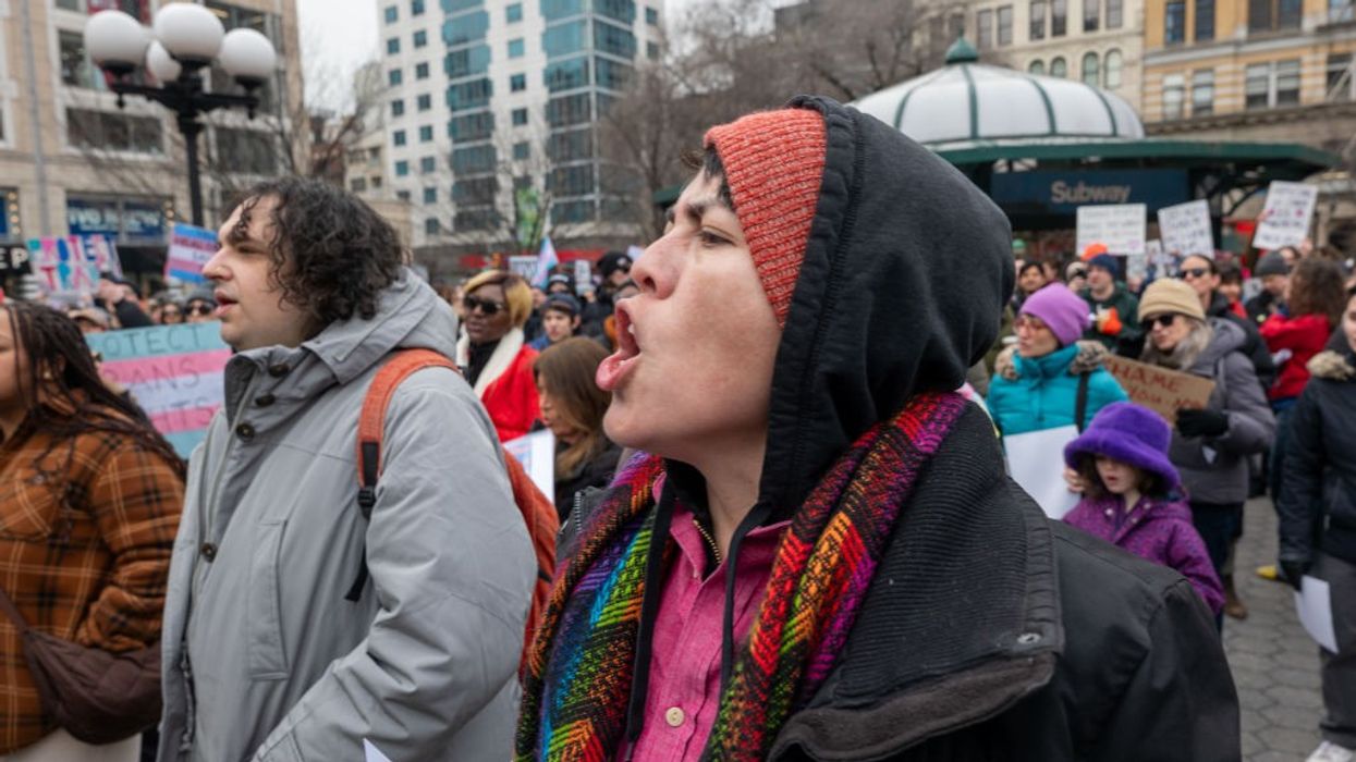 Activists In New York Rally For Trans Youth In Opposition To Trump Administration Policies