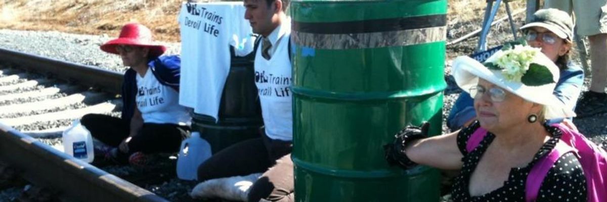 Arrests Follow Oil Train Blockade Done in Name of Environment, Communities