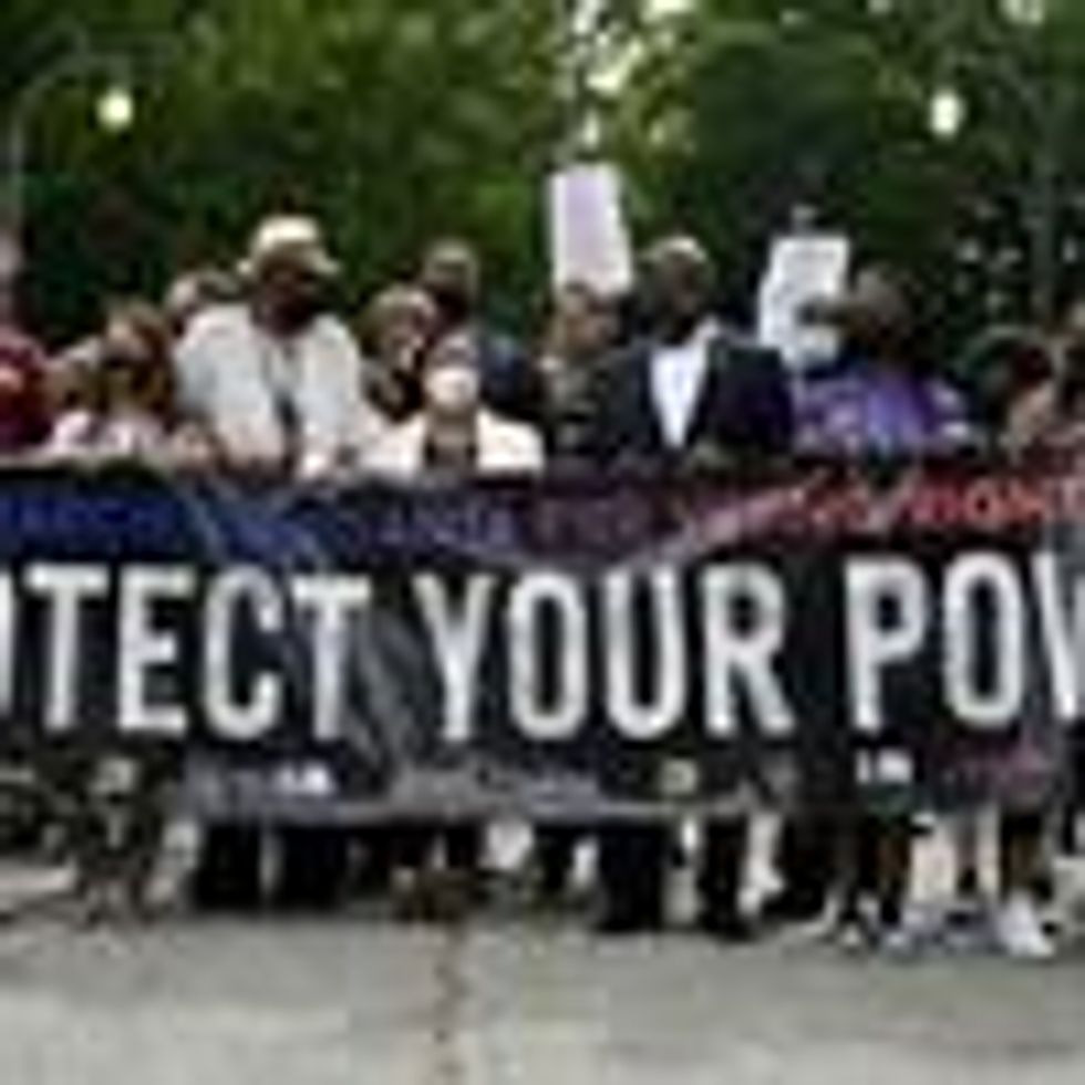 Activists march for voting rights in Georgia