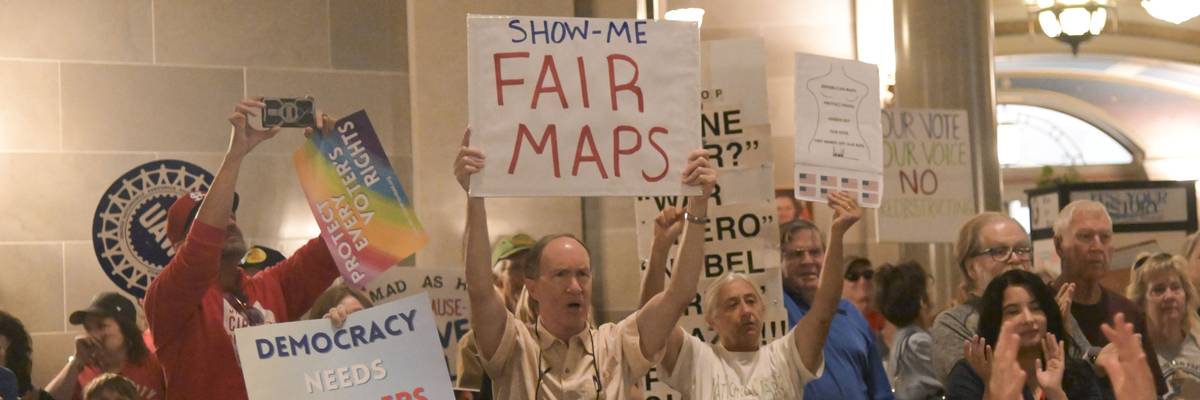 Activists Protest Against The Missouri Republican Redistricting Plan In Jefferson City