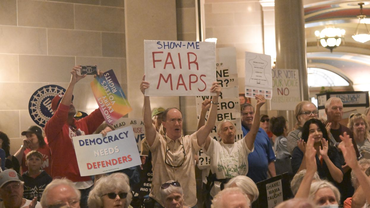 Activists Protest Against The Missouri Republican Redistricting Plan In Jefferson City
