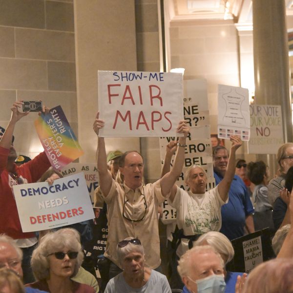 Activists Protest Against The Missouri Republican Redistricting Plan In Jefferson City