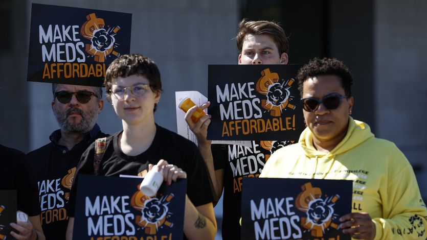Activists protest high drug prices
