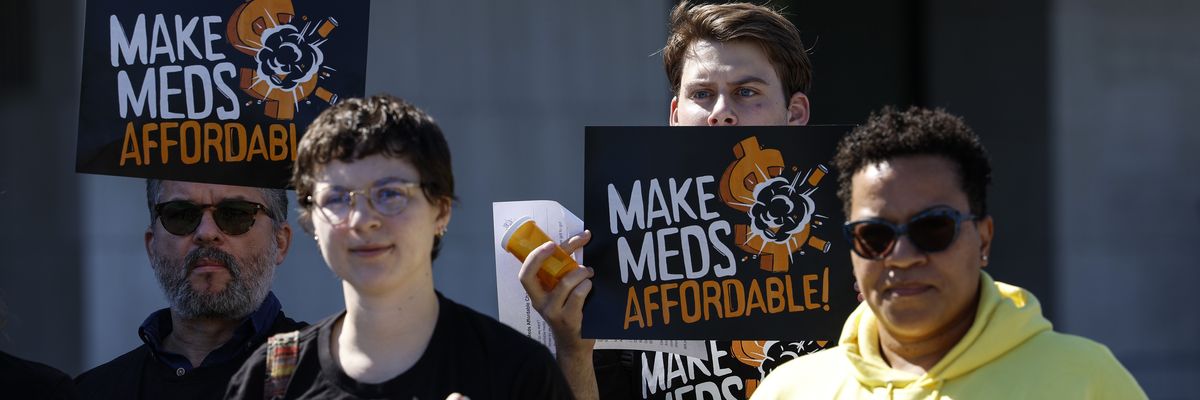 Activists protest high drug prices
