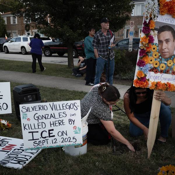 Activists Protest ICE Agent Killing Of Silverio Villegas Gonzalez