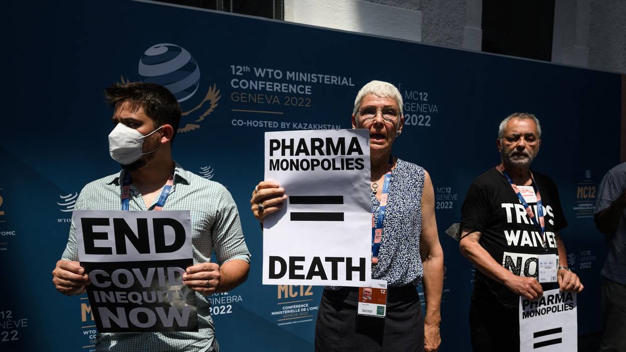 Activists protest pharma monopolies