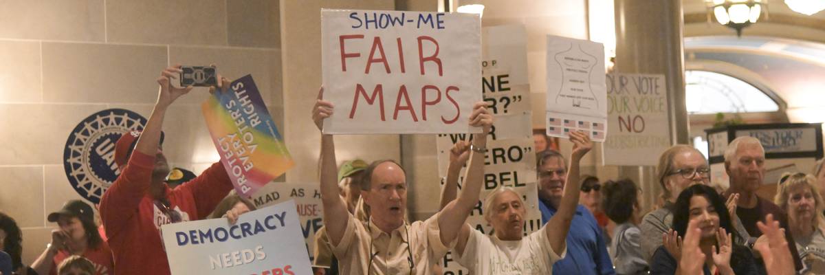 Activists protest Republican gerrymandering