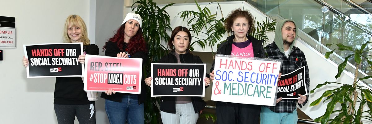 Activists protest Republican threats to Social Security
