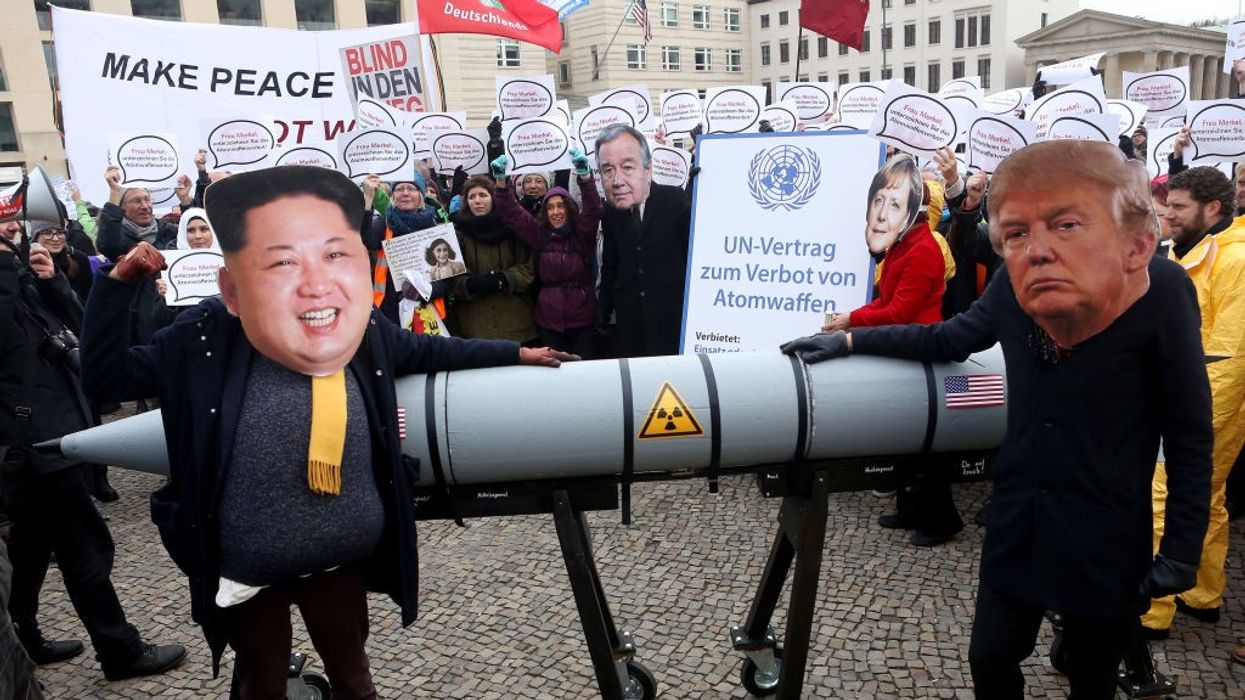 Activists Protest U.S.-North Korean Nuclear Tensions
