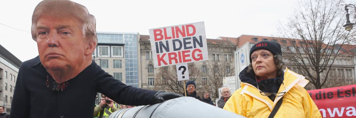 Activists Protest U.S.-North Korean Nuclear Tensions