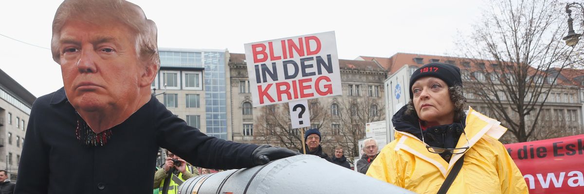 Activists Protest U.S.-North Korean Nuclear Tensions