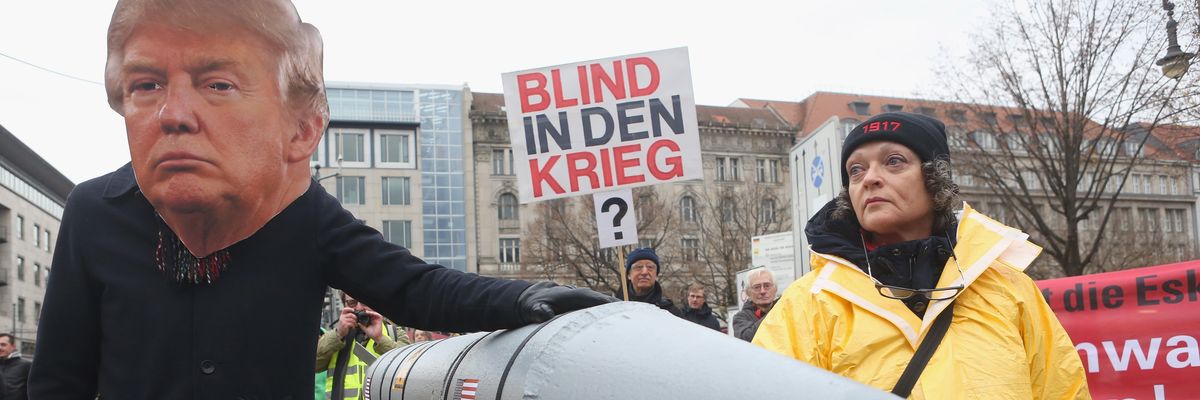 Activists Protest U.S.-North Korean Nuclear Tensions